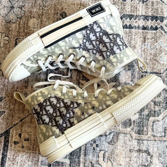 Dior B23 Oblique High Top Sneakers Size 45 - Picture 1 of 13